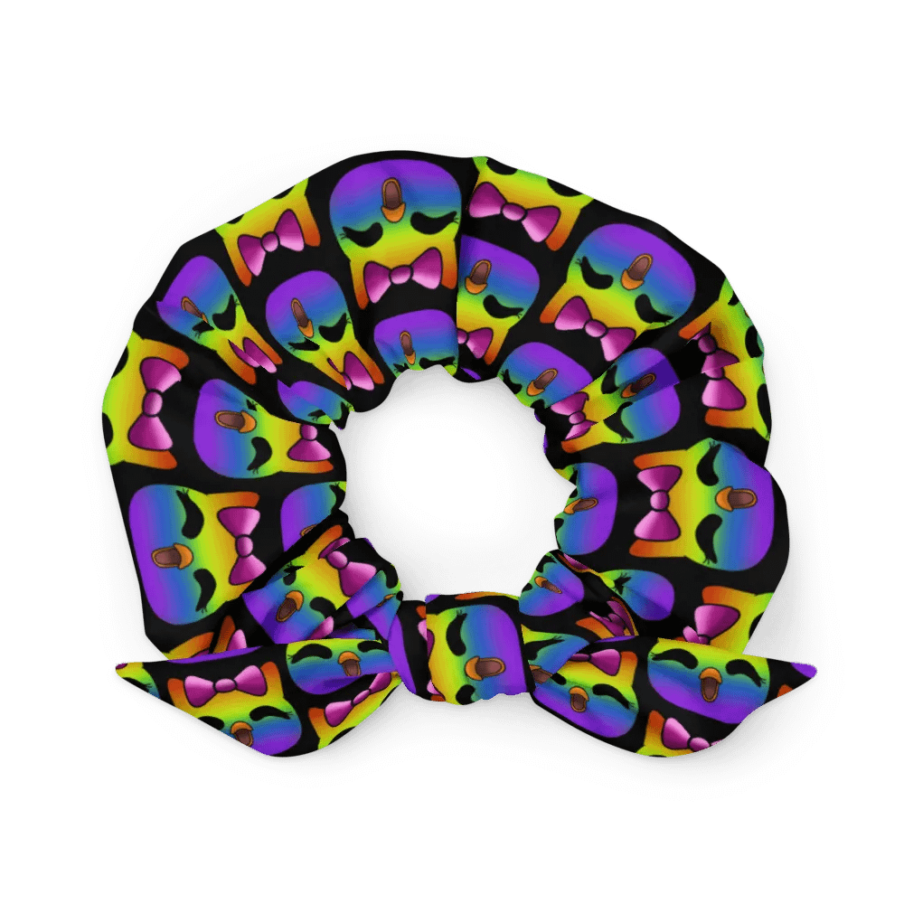OwliesaurusRex Pride Bow Emote Scrunchie product image (1)