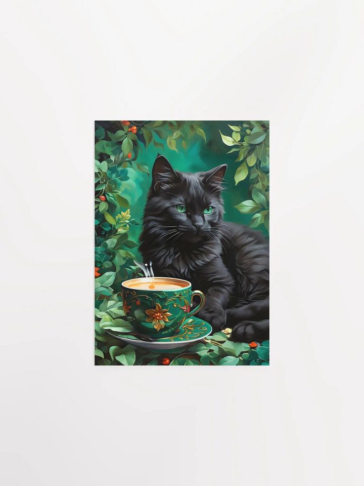 Cat & Tea Tranquility Poster product image (4)
