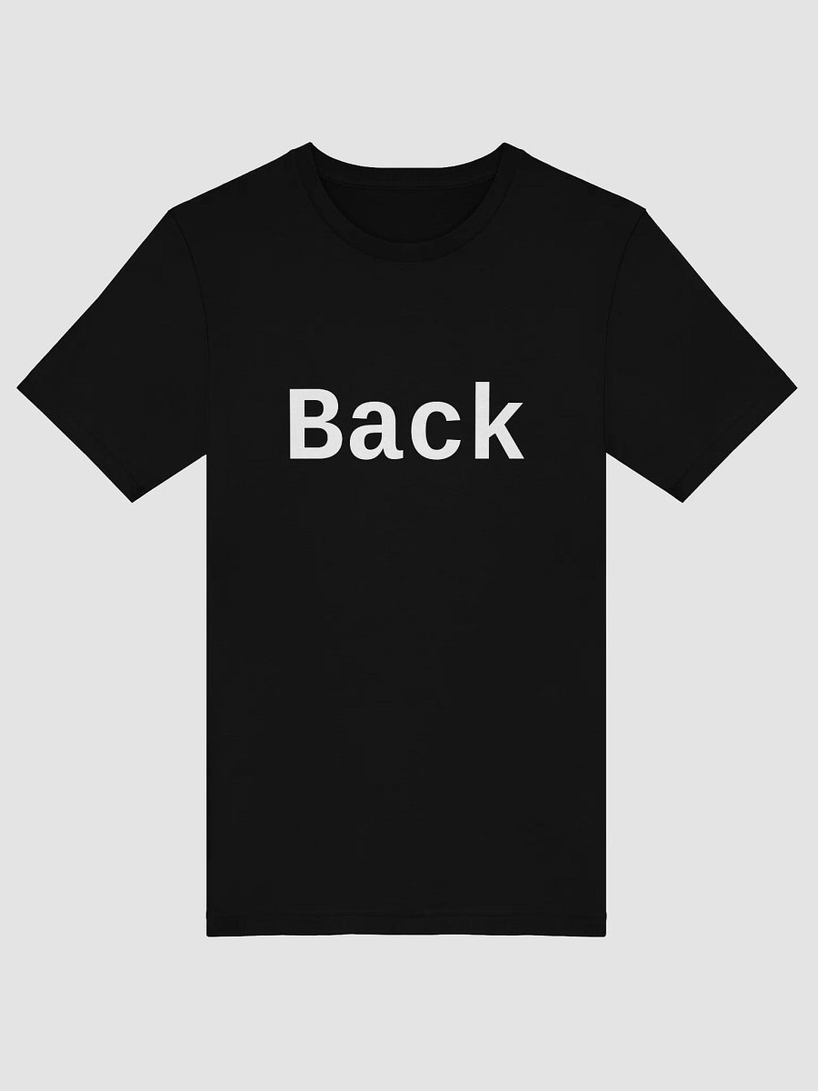 Front Back Simple Tee - Incorrect - Dark Color product image (6)