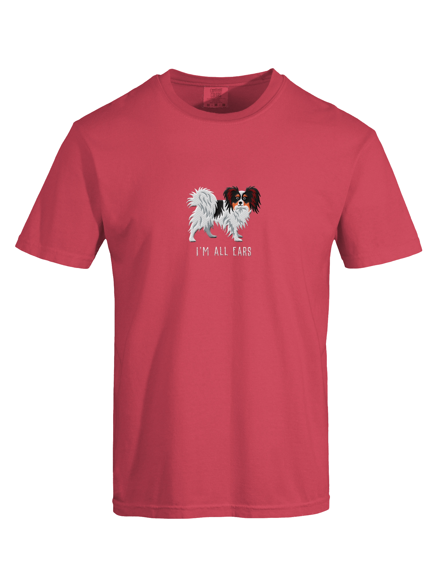 I'm All Ears T-Shirt(Embroidered) of a Papillon(Tricolor) product image (47)