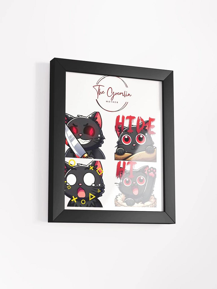 Sinister Feline Surprise Matte Poster product image (4)