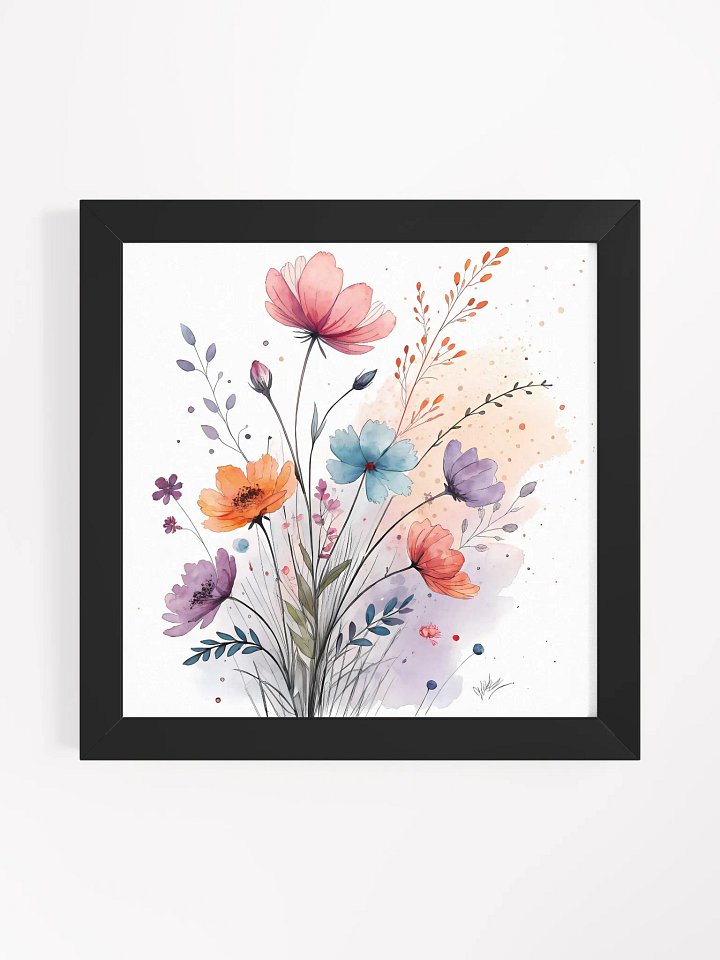 Whimsical Wildflower Watercolor Poster product image (4)