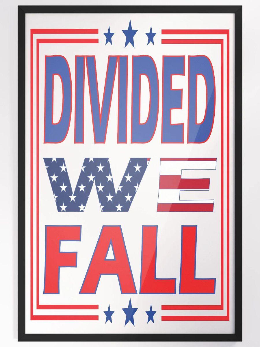 Divided We Fall - USA - Framed High-Quality Matte Poster product image (4)