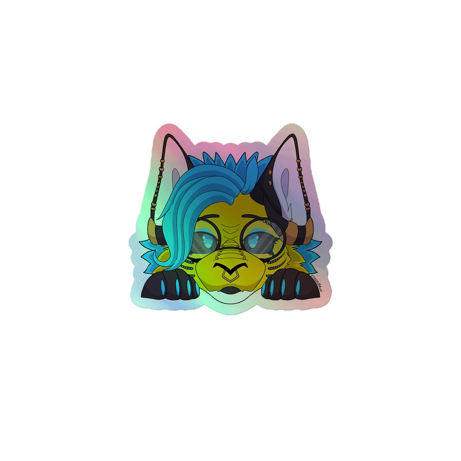 Hammy Peeking Sticker (HOLOGRAPHIC) product image (1)