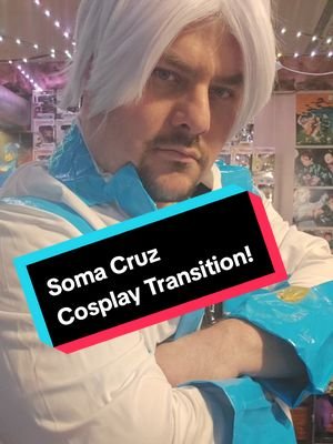 Soma Cruz Cosplay Transition! #cosplay #castlevaniadawnofsorrow #castlevaniaariao#castlevania #somacruz #somacruzcosplay #castlevaniacosplay #cosplaytransition #transition