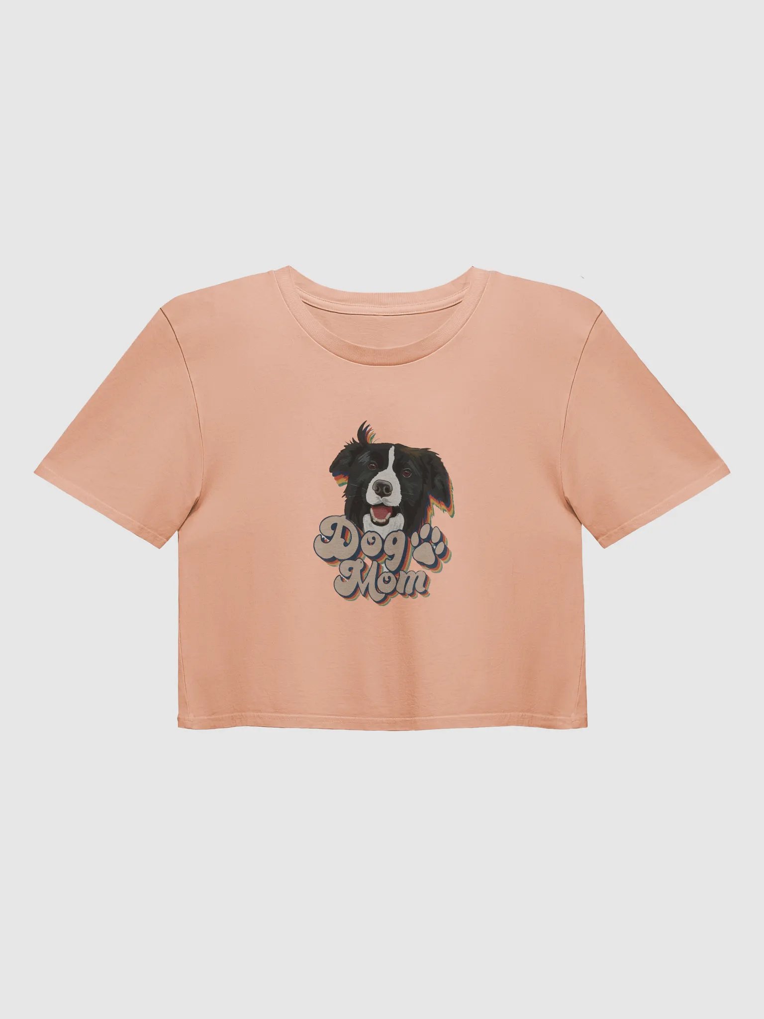 Border Collie Cropped T shirt product image (2)