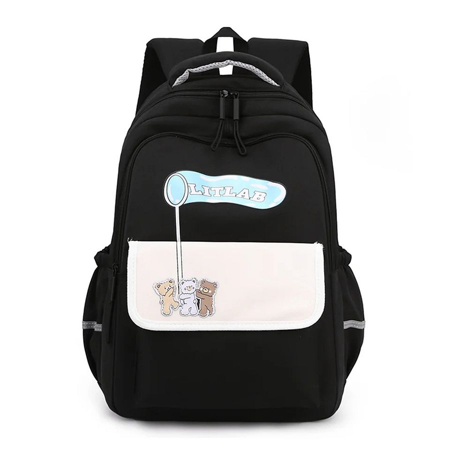 Letter Cute Schoolbag Women's Color Contrast Patchwork Backpack product image (2)