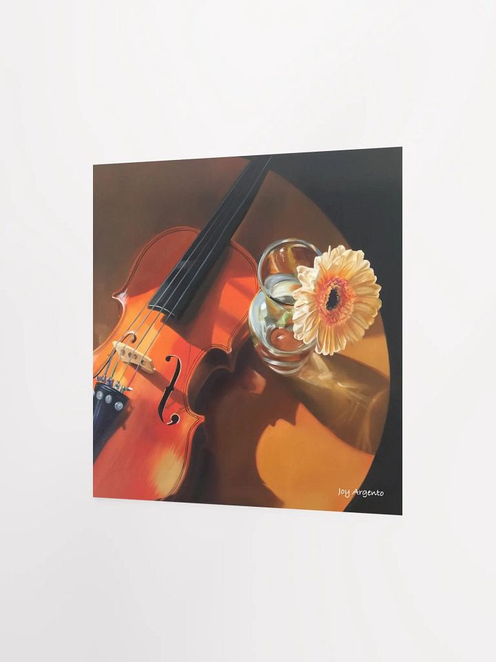 Violin and Gerber Daisy Print product image (4)