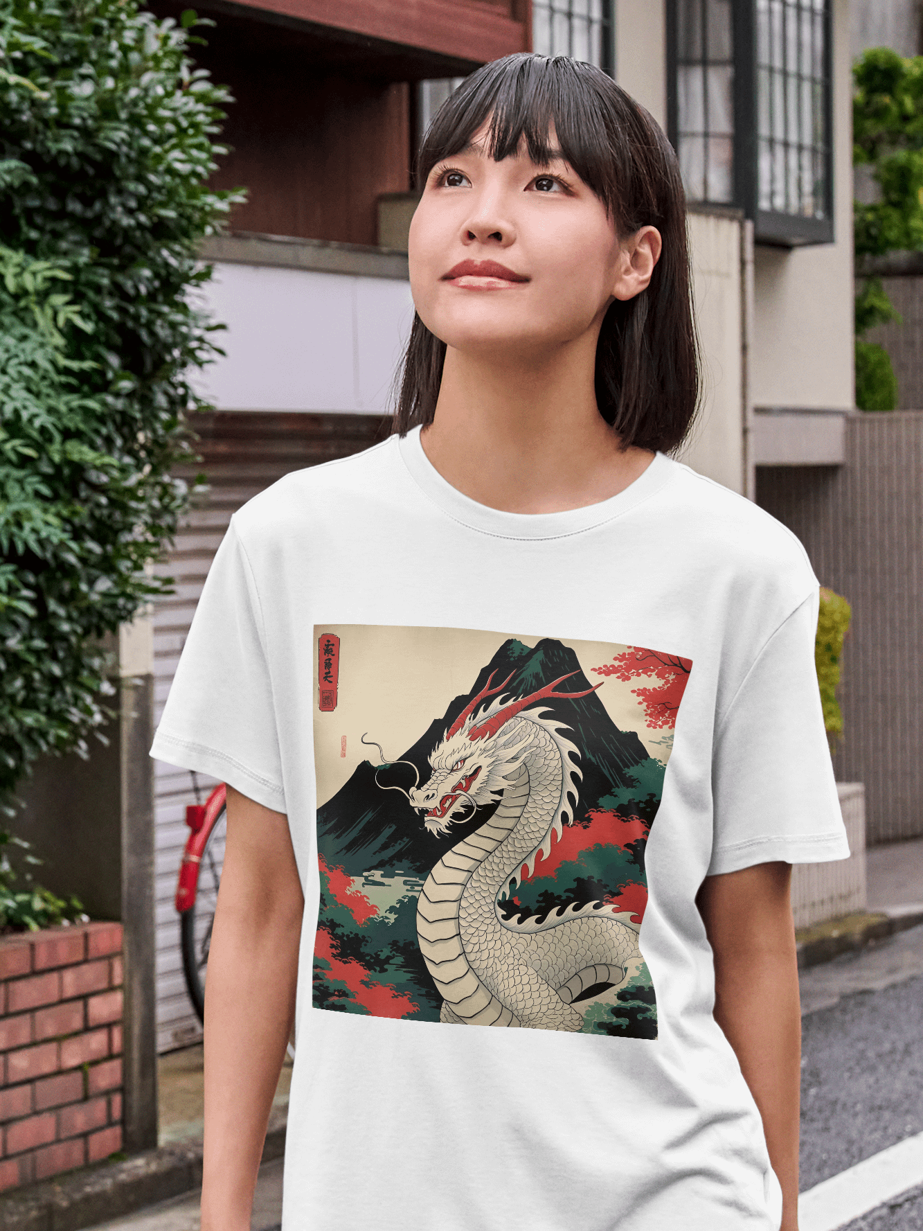 Ryoshin - Shiro no Ryū (White Dragon), Ancient Ryū Collection, T-Shirt, Front Design product image (3)
