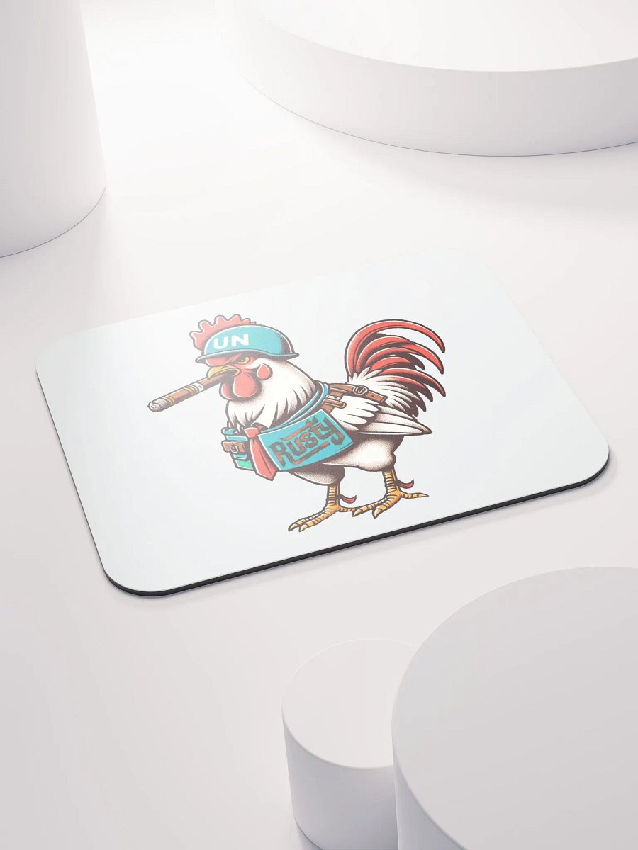 White Rusty the Rooster Classic Mousepad! product image (4)