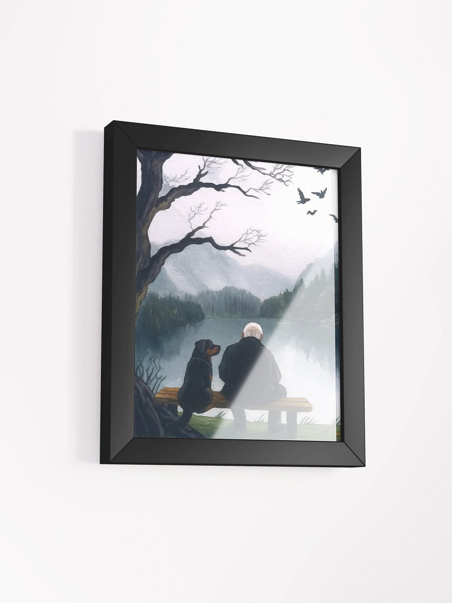 Rottweiler By The Lake Framed Matte Poster product image (12)