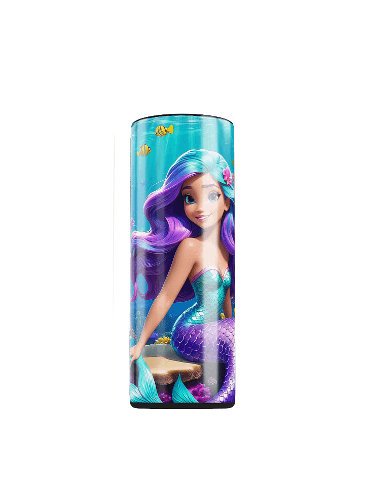 Mermaid Princess 20 oz Skinny Stainless Steel Tumbler - v1 product image (1)
