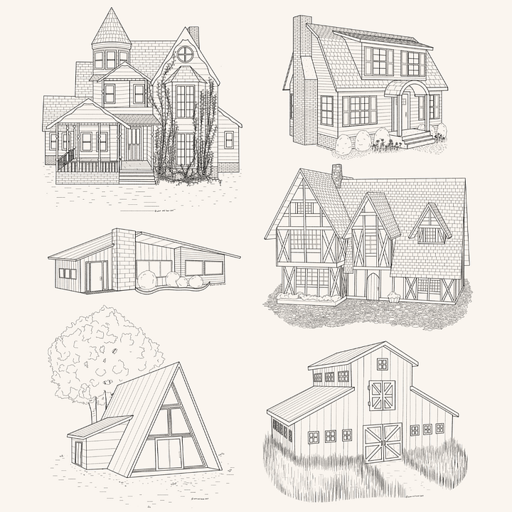 Coloring Like a Nerd - Free Coloring Sheet PDF for the Architecturally Inclined product image (1)