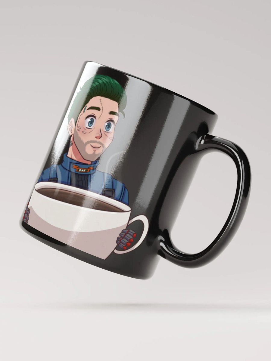 Caffeinated Corey Coffee Cup - Black product image (2)