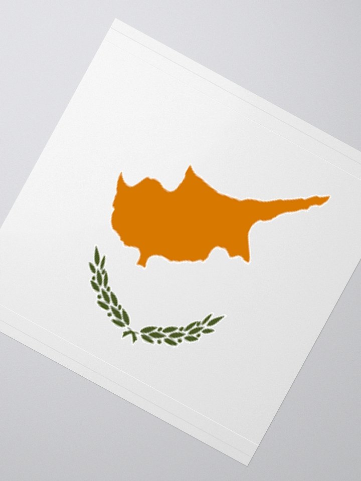 Cyprus Flag Sticker | Copper Island Design | Durable Vinyl | 3 Sizes product image (6)