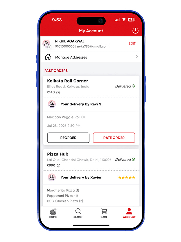 Ionic 8+ Customer Food Delivery App UI Template product image (2)