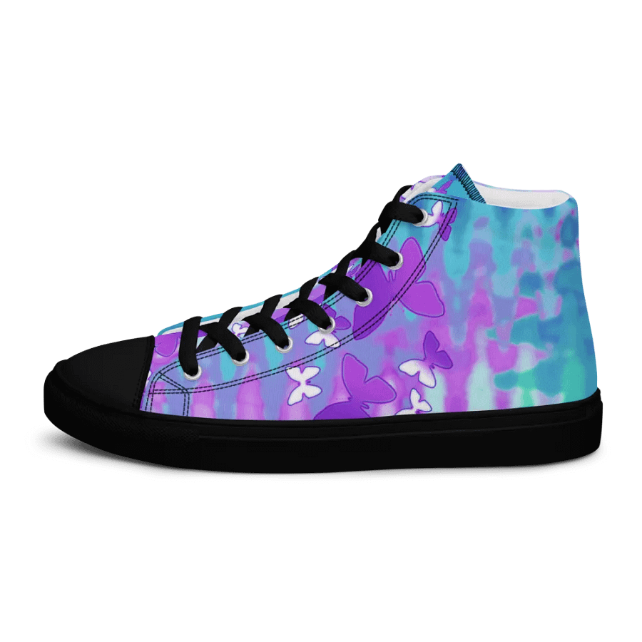 Butterfly shimmer High Top Canvas Shoes (womens) product image (6)