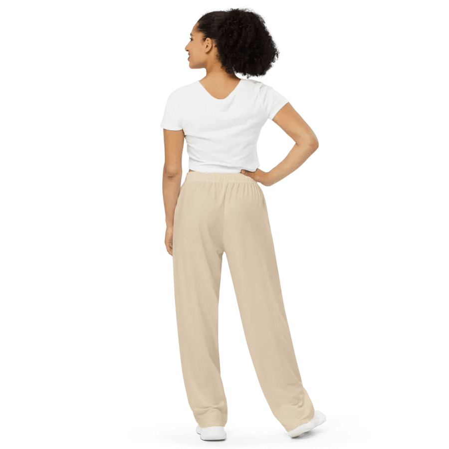 Beige Bliss Unisex Wide-Leg Pants product image (4)