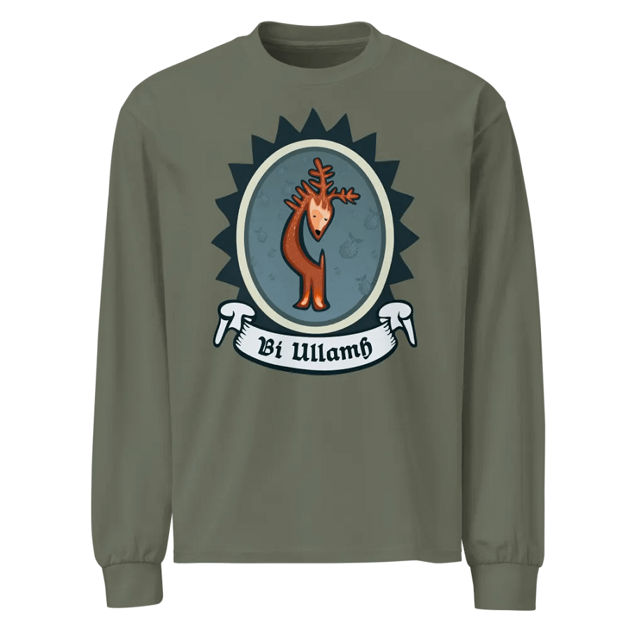 Fianna Bí Ullamh AS Colour Premium Meáchan Trom Léine Sleeve Fada (Front Patch) product image (1)