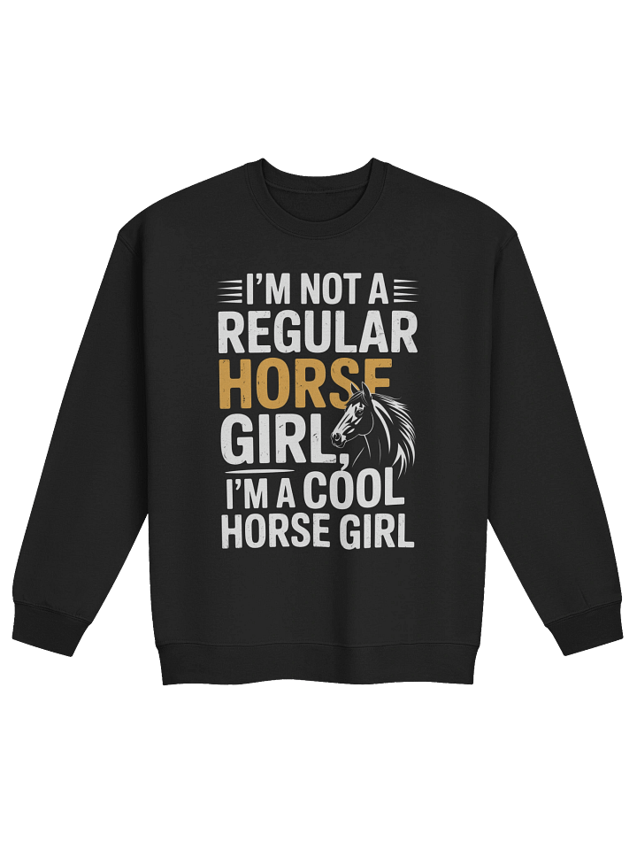 Cool Horse Girl Statement Crewneck product image (1)