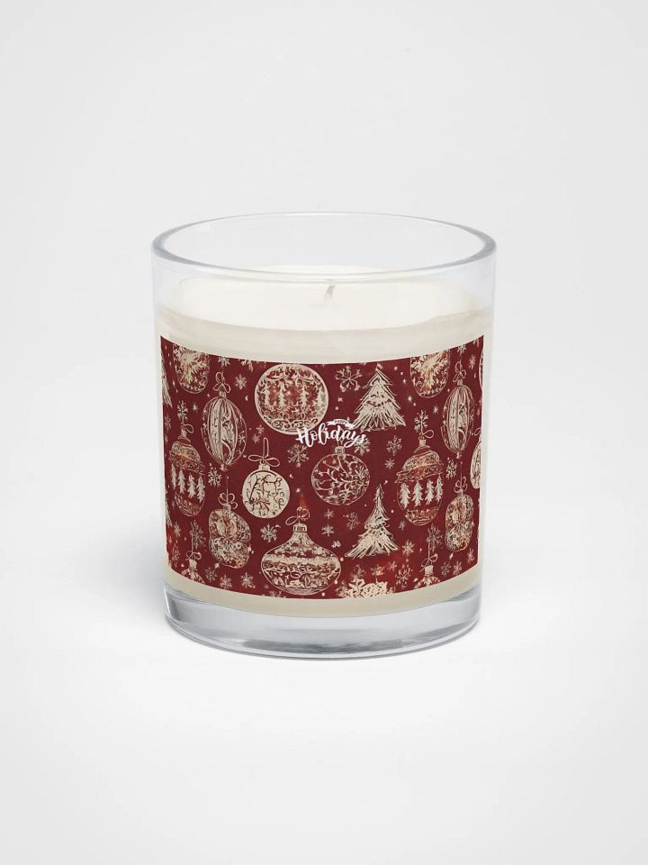 Festive Holiday Soy Wax Candle gift for friends colleagues mom product image (1)