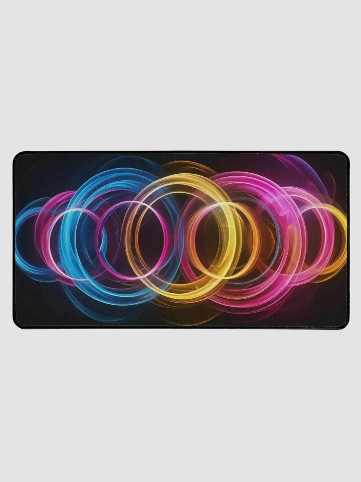 Luminous Circles Desk Mat product image (1)