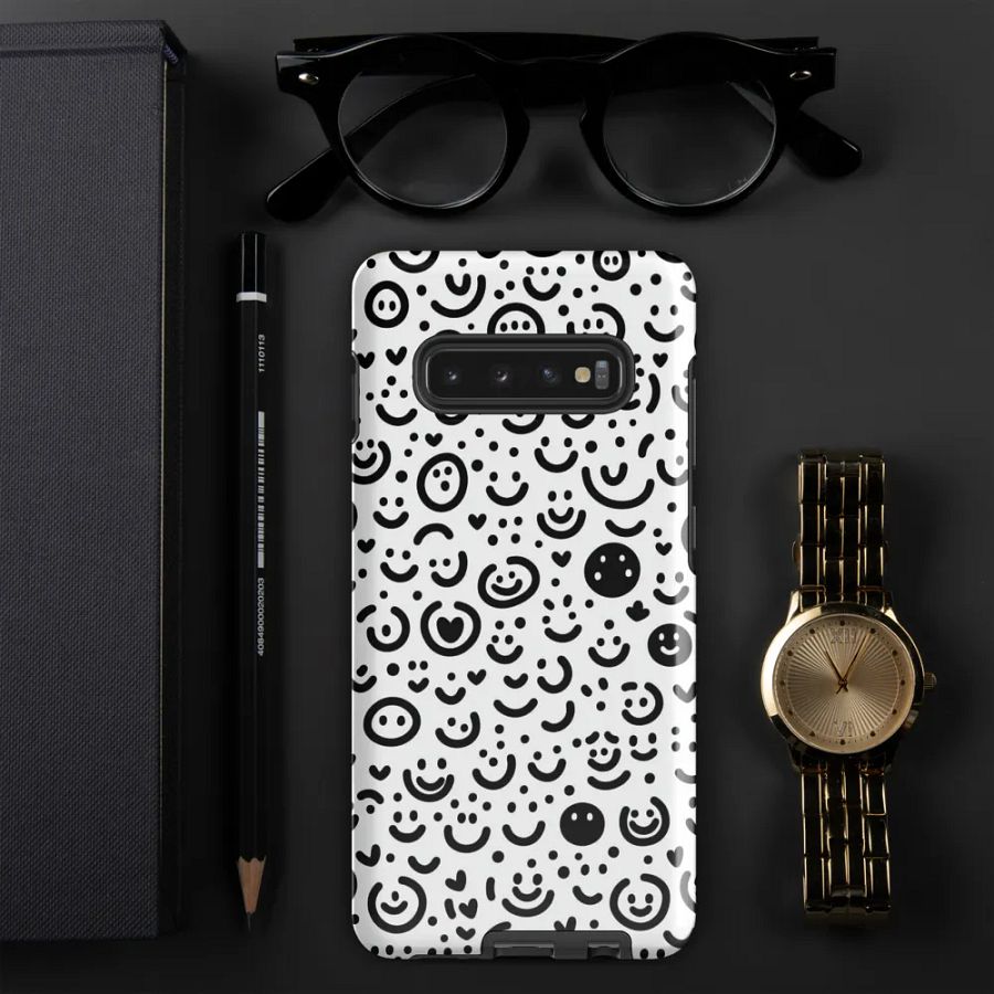 Whimsical Smiley Faces Tough Case product image (51)