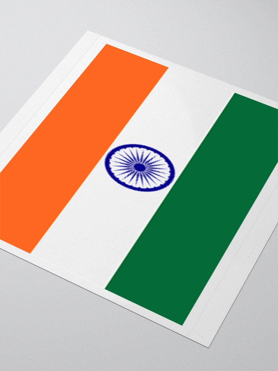 India Flag Sticker | Ashoka Chakra Design | Durable Vinyl | 3 Sizes product image (8)
