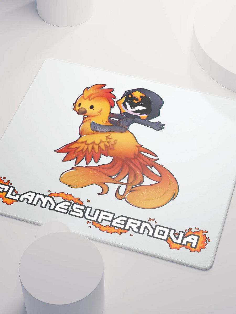 Phoenix Chibi Gaming Mousepad (White) product image (3)