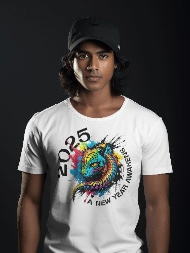 2025 A New Year Awakens - Dragon Unisex T-Shirt product image (2)