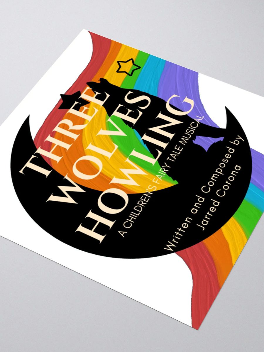 Three Wolves Howling Stickers 1 product image (7)