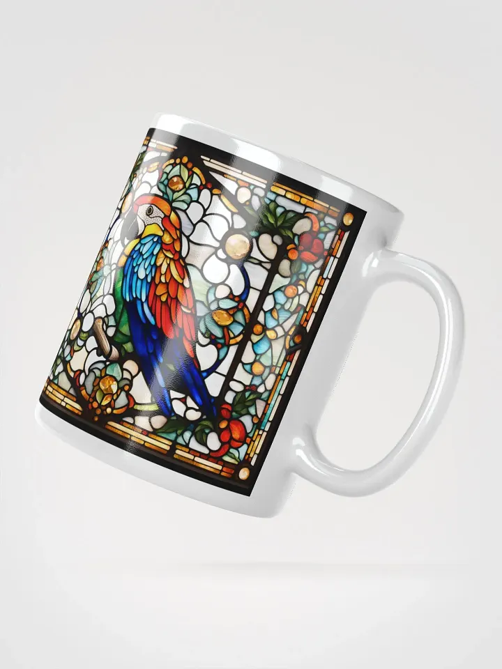 #001 - Scarlet Macaw Stained Glass Mug product image (3)