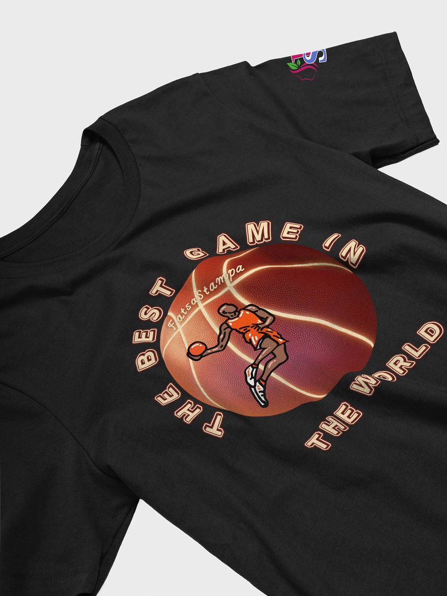 “THE BEST GAME IN THE WORLD” Basketball T-Shirt – 3D Ball & Player Graphic for Athletes and Fans product image (17)