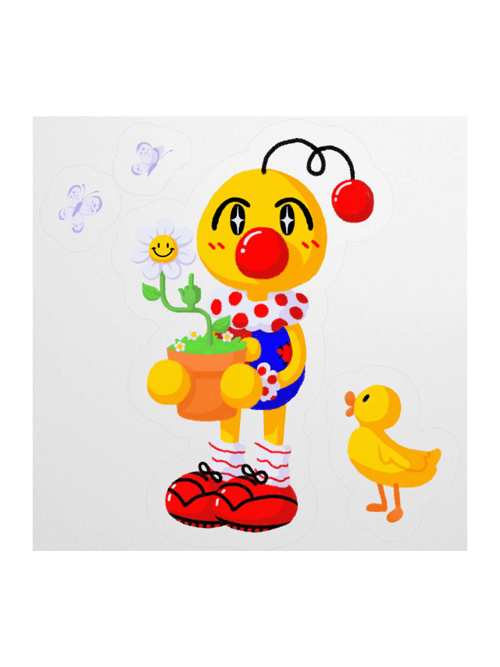 Boyoyoing Flower Pot Rude Sticker product image (1)
