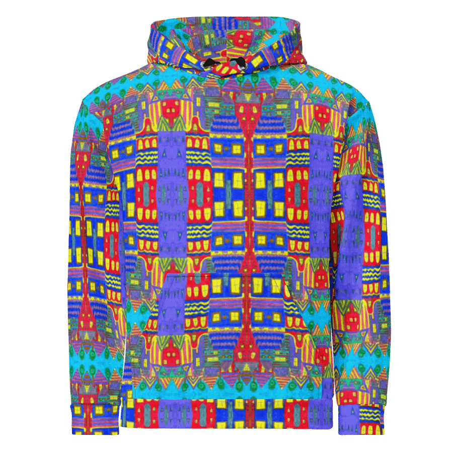 Abstract Playful Houses #2 Unisex Pull Over Hoodie product image (6)