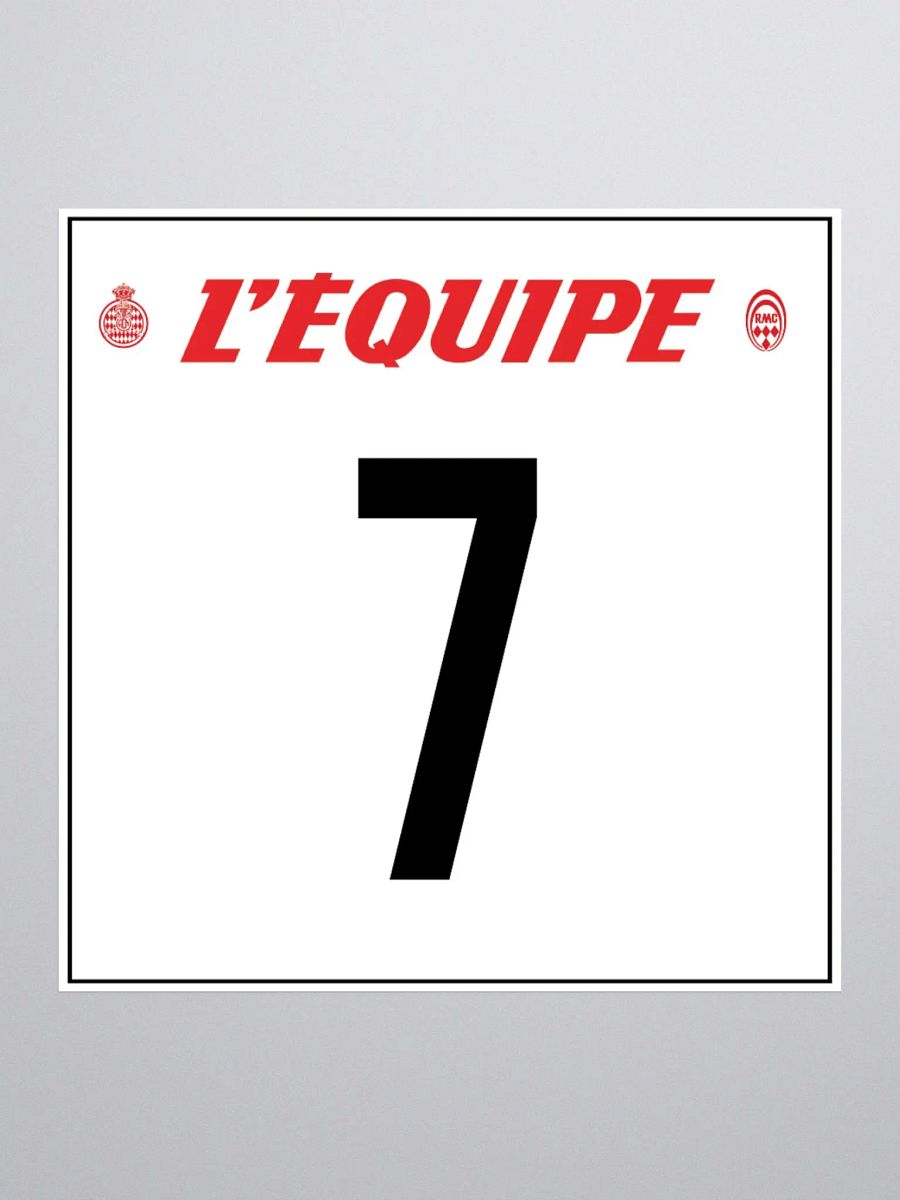 3x3 Sticker / Henri Toivonen / Rallye Monte-Carlo 1986 Number 7 product image (2)