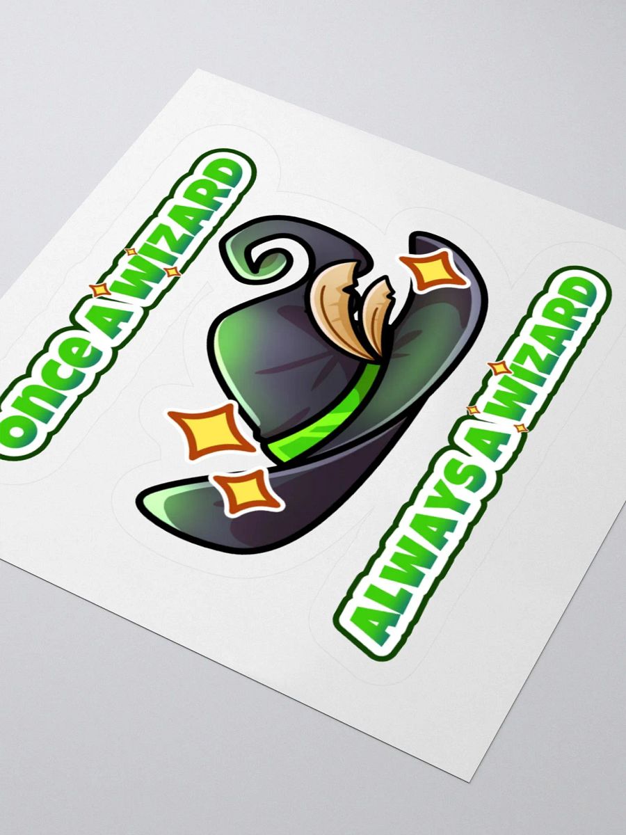 Once a Wizard, Always a Wizard Kiss Cut Stickers product image (4)