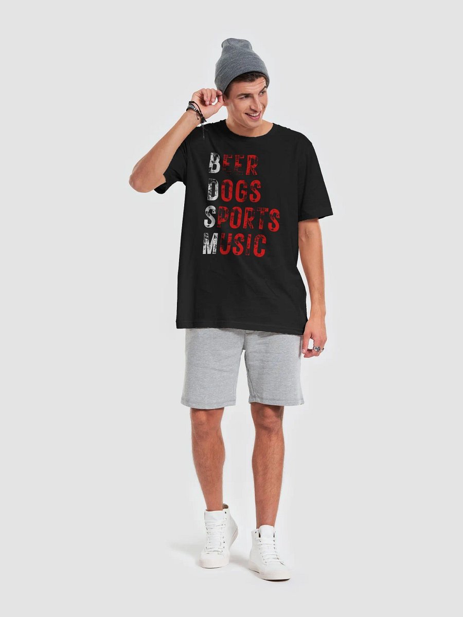 Beer Dogs Sports Music T-Shirt - Funny Red BDSM Gift Tee product image (4)