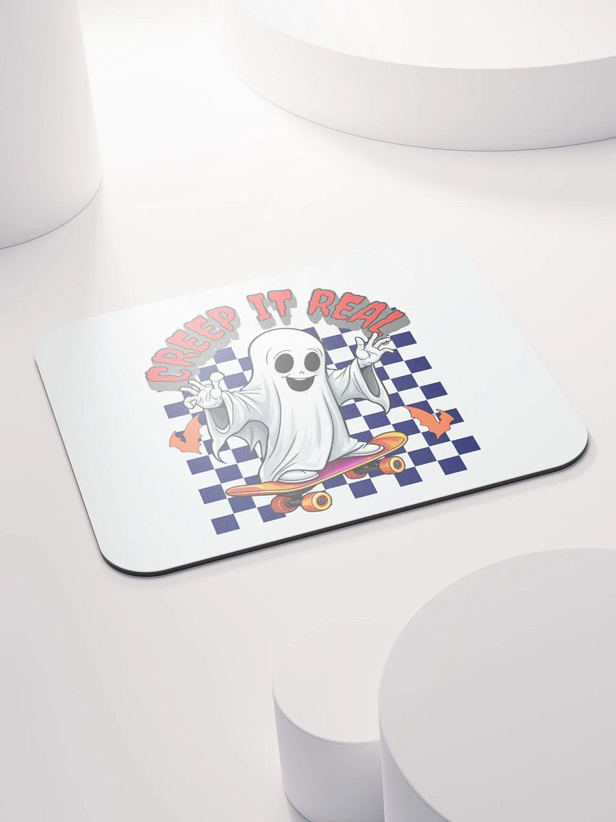 Creep It Real Skateboarding Ghost Mouse Pad product image (4)