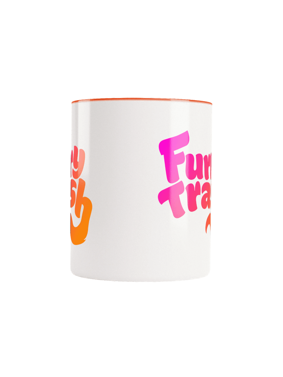 Furry Trash Mug - Bubble Logo (Sunrise Gradient) product image (5)