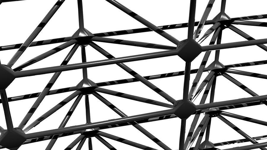 Space Frame Truss Parametric Design Grasshopper Rhino Files Download product image (1)