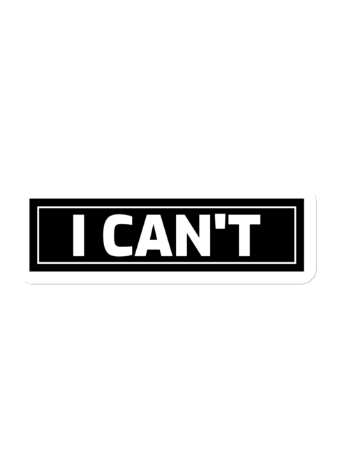 I CAN'T die cut magnet product image (1)