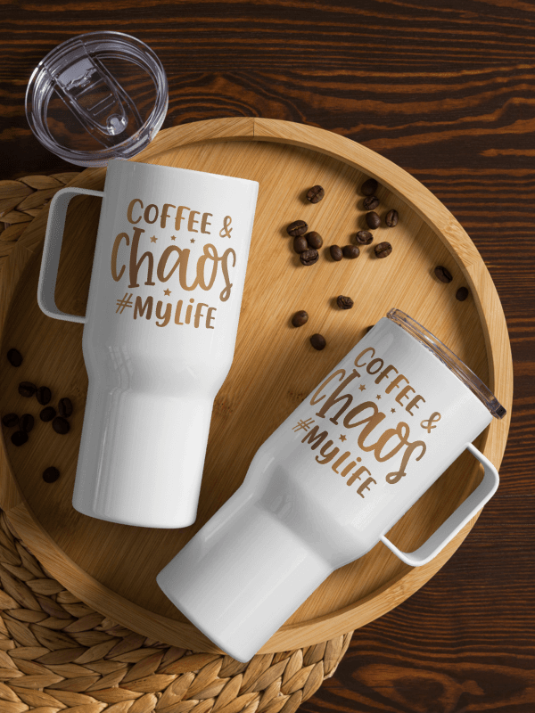 Coffee and Chaos...Travel Mug product image (2)