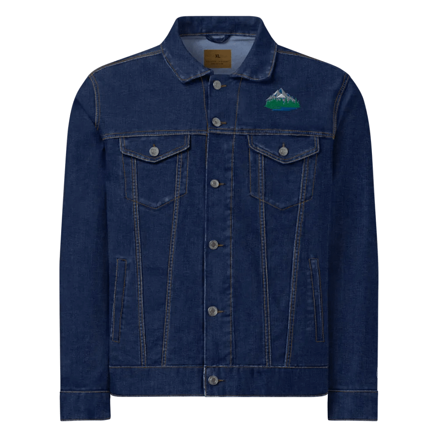 Mountain Amongst Trees Denim Jacket product image (1)