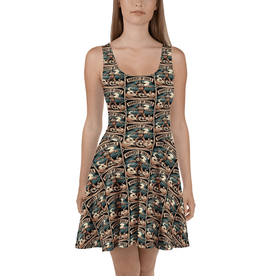 Midnight Veil Designs Harvest of Souls Gothic Skater Dress product image (2)
