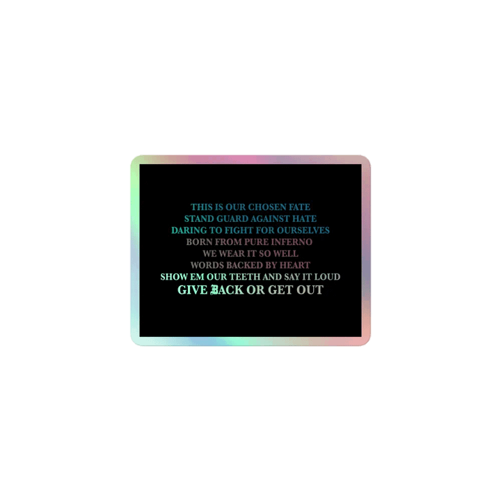 Mantra holographic sticker product image (1)