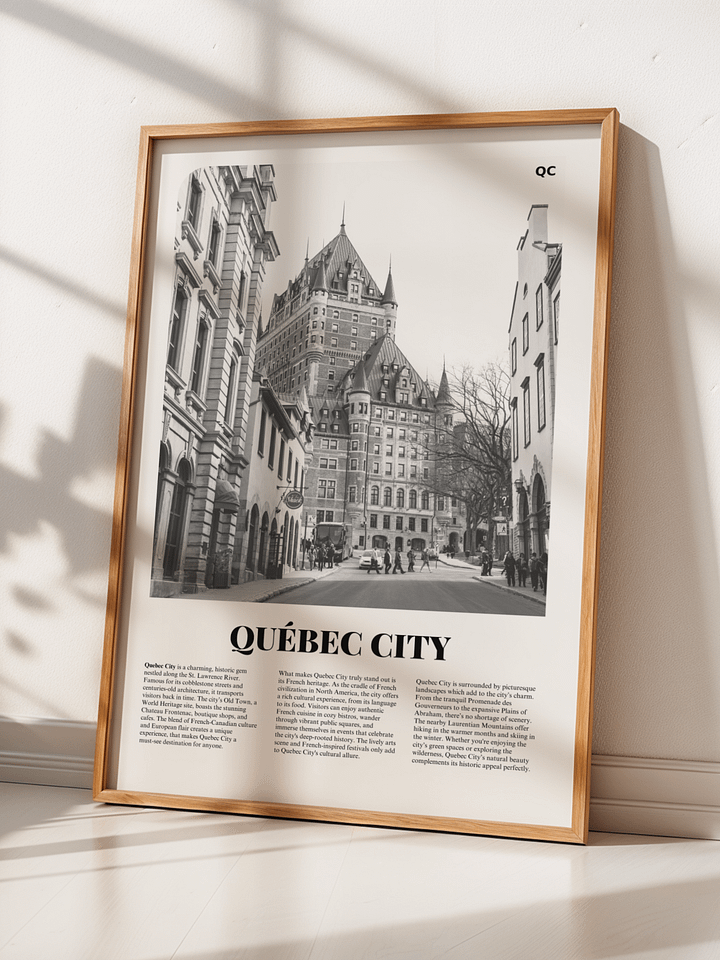 Quebec City 01 Newspaper Poster product image (2)