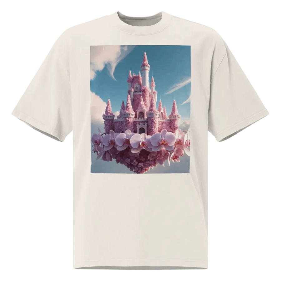 Enchanted Orchid Castle Oversized T-Shirt product image (1)