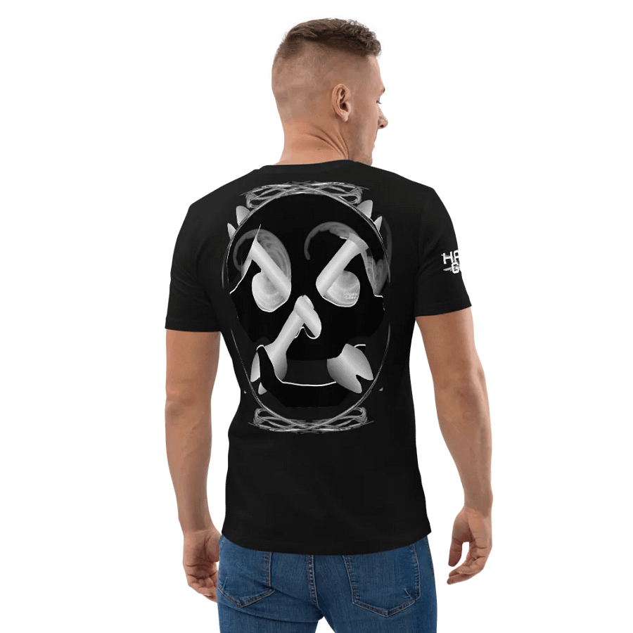 Skull and Bones Inside Design and Smoke in eye's - Organic Cotton T-Shirt product image (4)