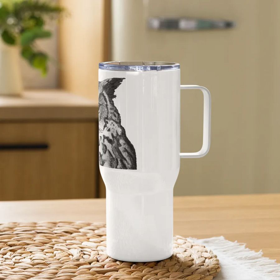 Owl Drawing Travel Cup product image (11)